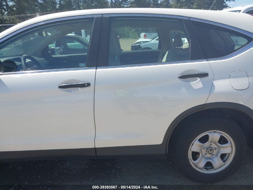 2015 Honda Cr-V Lx VIN: 5J6RM4H36FL053014 Lot: 39393567