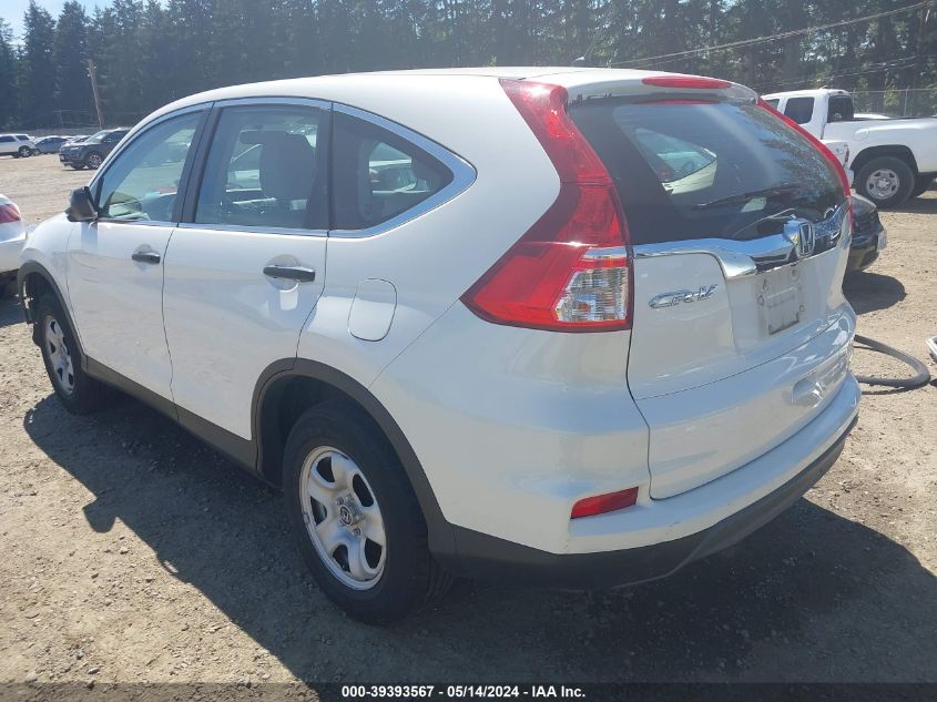 2015 Honda Cr-V Lx VIN: 5J6RM4H36FL053014 Lot: 39393567