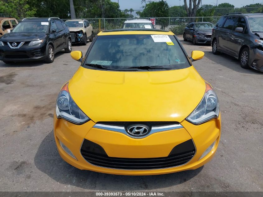 2016 Hyundai Veloster VIN: KMHTC6AD7GU257843 Lot: 39393573