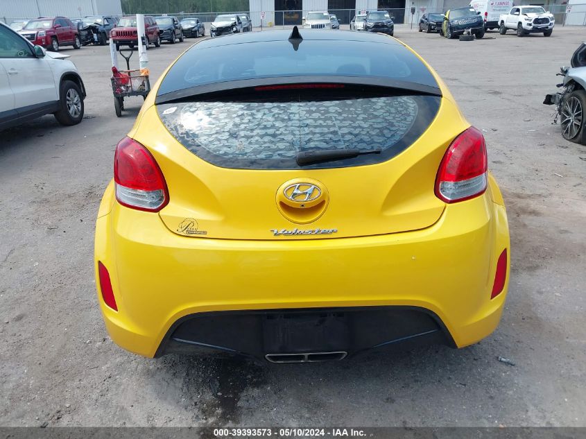 2016 Hyundai Veloster VIN: KMHTC6AD7GU257843 Lot: 39393573