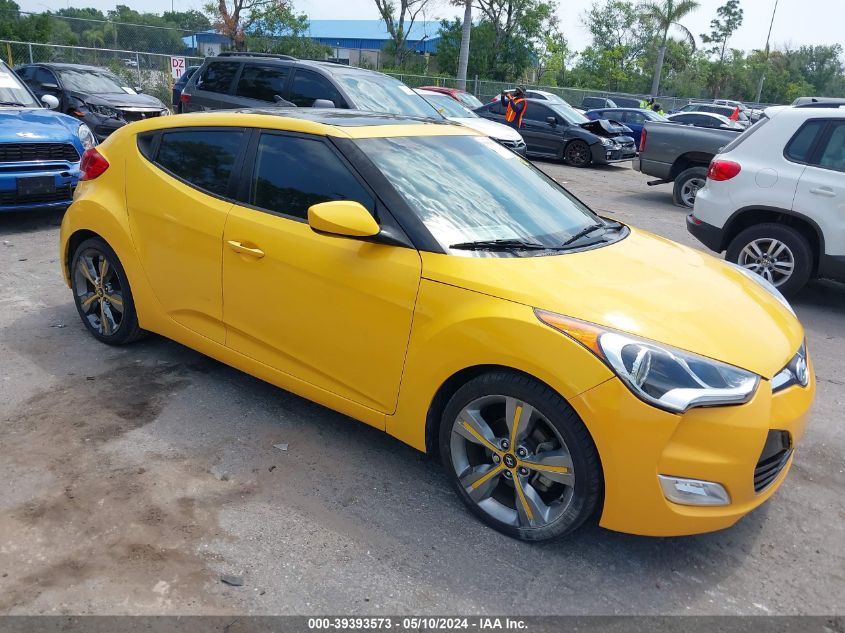 2016 Hyundai Veloster VIN: KMHTC6AD7GU257843 Lot: 39393573