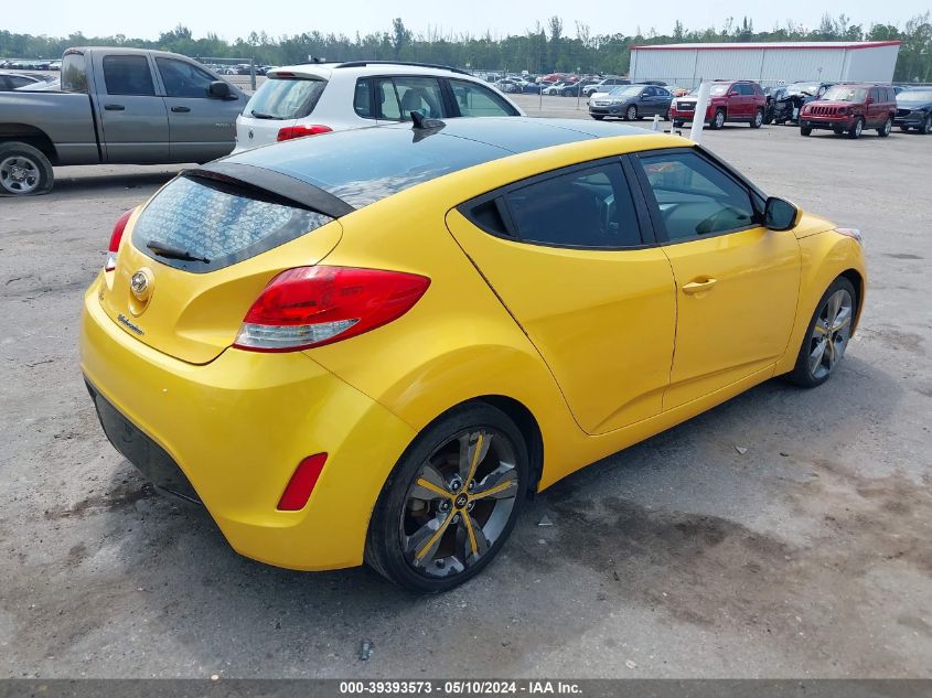 2016 Hyundai Veloster VIN: KMHTC6AD7GU257843 Lot: 39393573