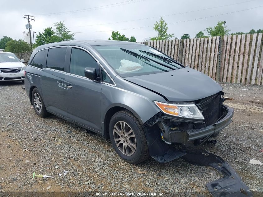 2013 Honda Odyssey Ex-L VIN: 5FNRL5H68DB017799 Lot: 39393574