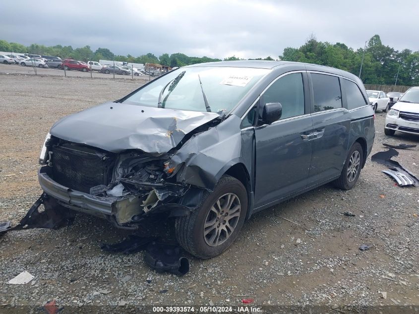 2013 Honda Odyssey Ex-L VIN: 5FNRL5H68DB017799 Lot: 39393574