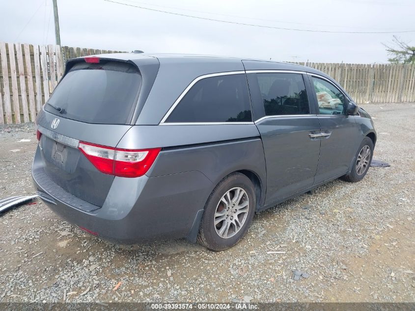 2013 Honda Odyssey Ex-L VIN: 5FNRL5H68DB017799 Lot: 39393574