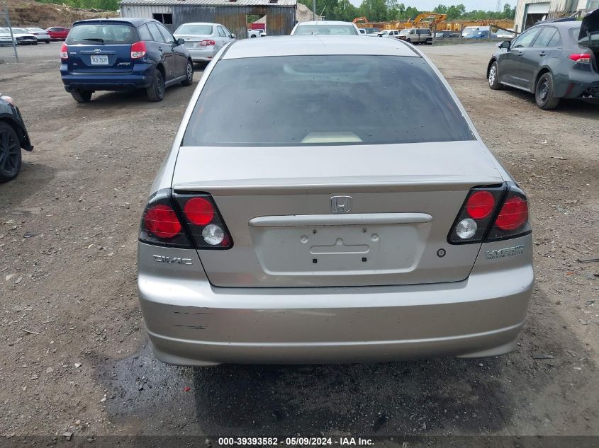 2004 Honda Civic Hybrid VIN: JHMES96684S006959 Lot: 39393582