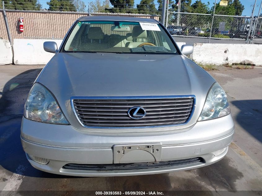 2001 Lexus Ls 430 VIN: JTHBN30F110028261 Lot: 39393583