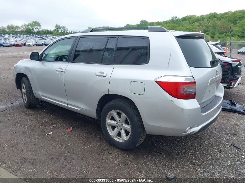 2010 Toyota Highlander Se V6 VIN: 5TDJK3EH9AS035407 Lot: 39393603