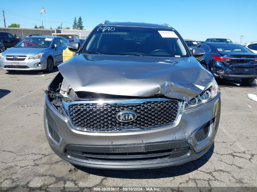 2016 Kia Sorento 2.4L Lx VIN: 5XYPG4A32GG029899 Lot: 39393617