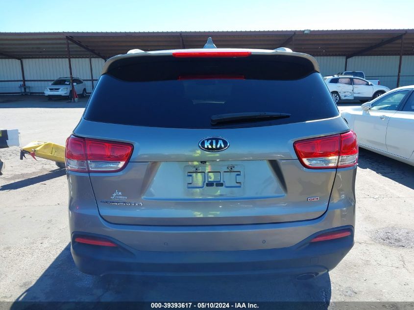 2016 Kia Sorento 2.4L Lx VIN: 5XYPG4A32GG029899 Lot: 39393617