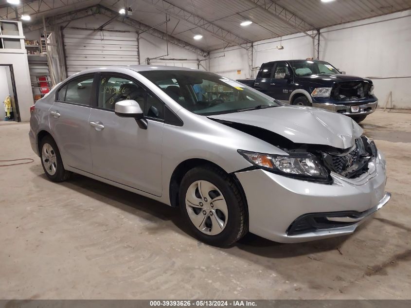 2013 Honda Civic Lx VIN: 2HGFB2F58DH561858 Lot: 39393626