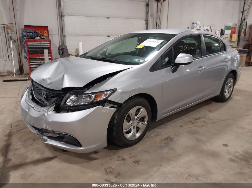 2013 Honda Civic Lx VIN: 2HGFB2F58DH561858 Lot: 39393626