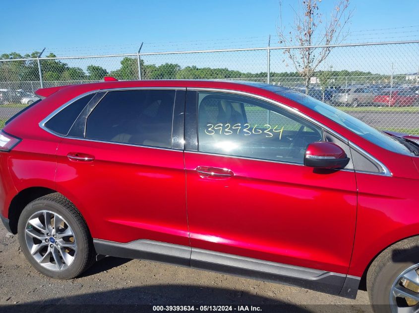 2017 Ford Edge Titanium VIN: 2FMPK4K81HBC60075 Lot: 39393634
