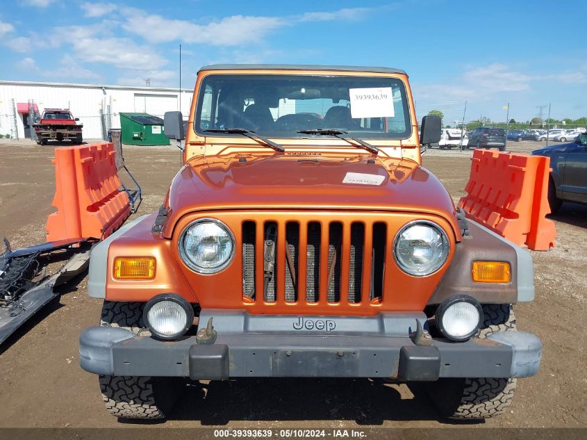 2001 Jeep Wrangler Sport VIN: 1J4FA49S51P316287 Lot: 39393639