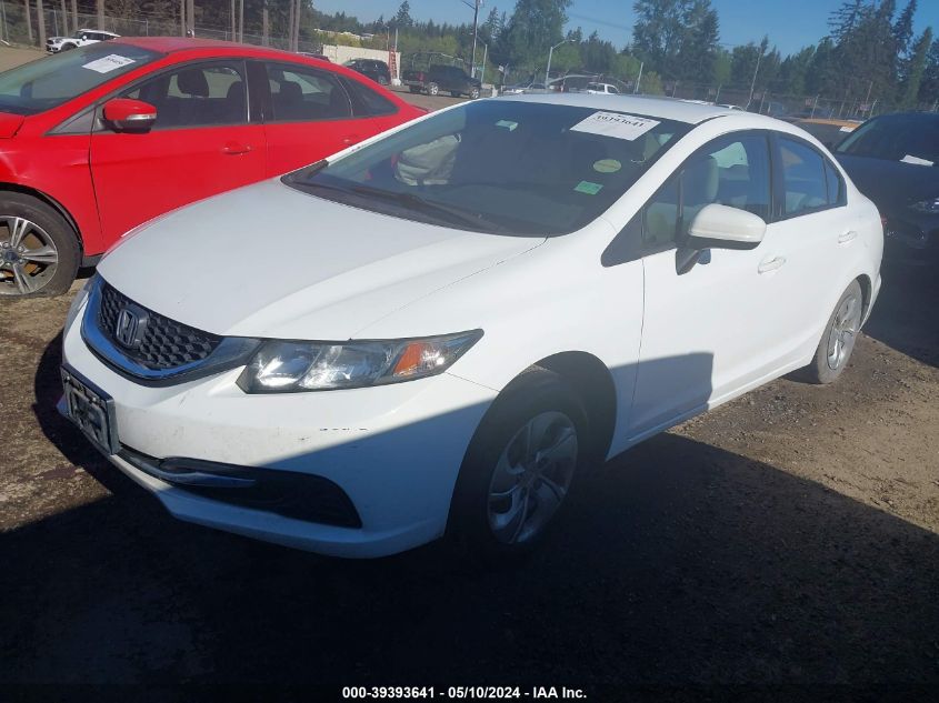 2015 Honda Civic Lx VIN: 19XFB2F52FE295993 Lot: 39393641