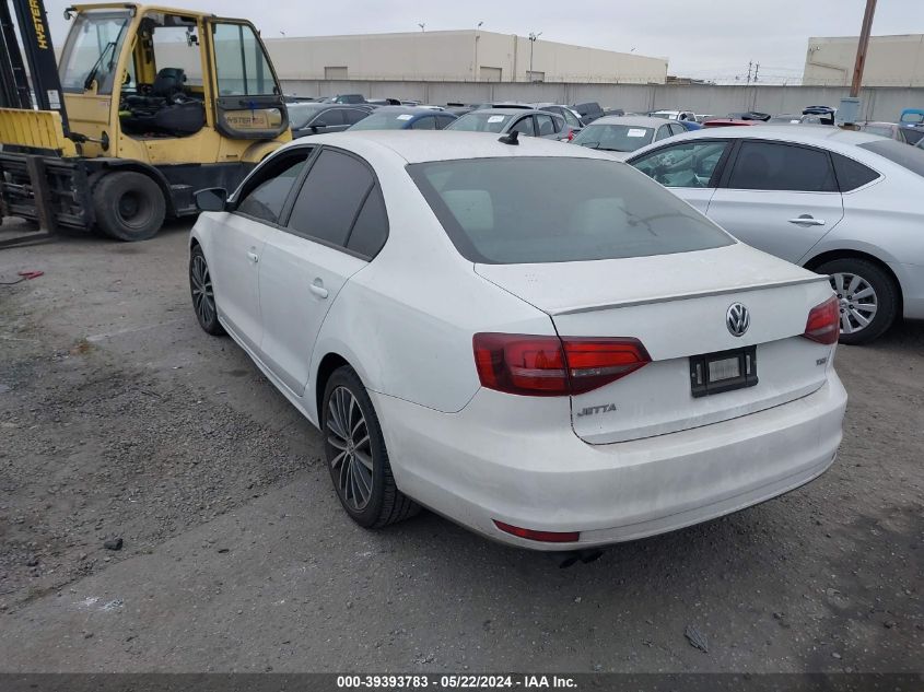 2016 VOLKSWAGEN JETTA SPORT - 3VWD17AJ7GM399170