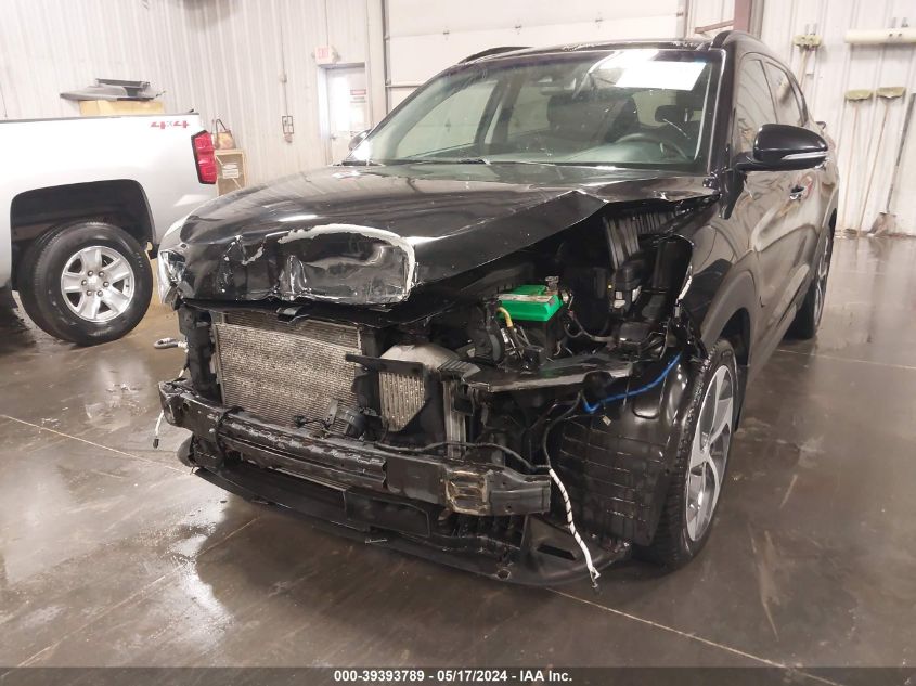 2016 Hyundai Tucson Limited VIN: KM8J3CA22GU257446 Lot: 39393789