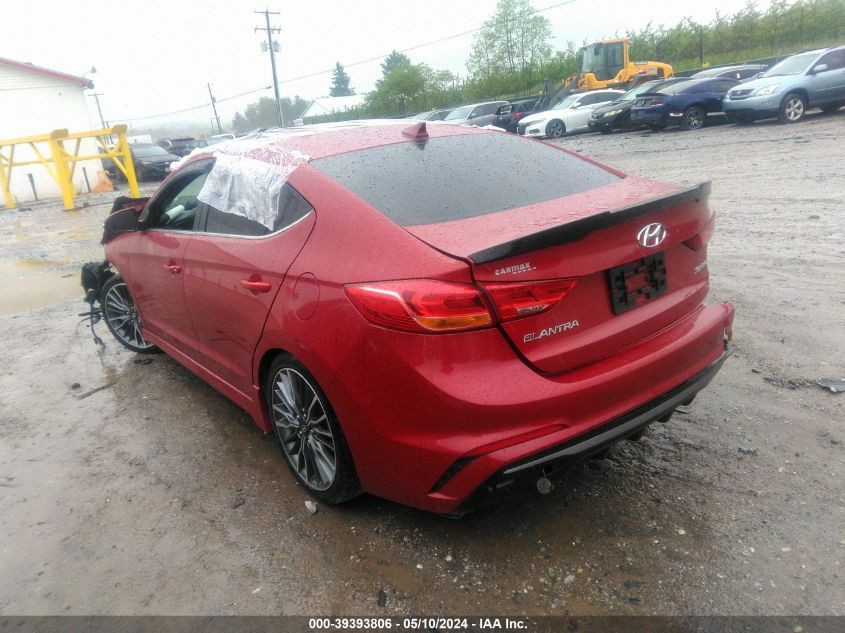 2017 Hyundai Elantra Sport VIN: 5NPD84LF6HH102905 Lot: 39393806