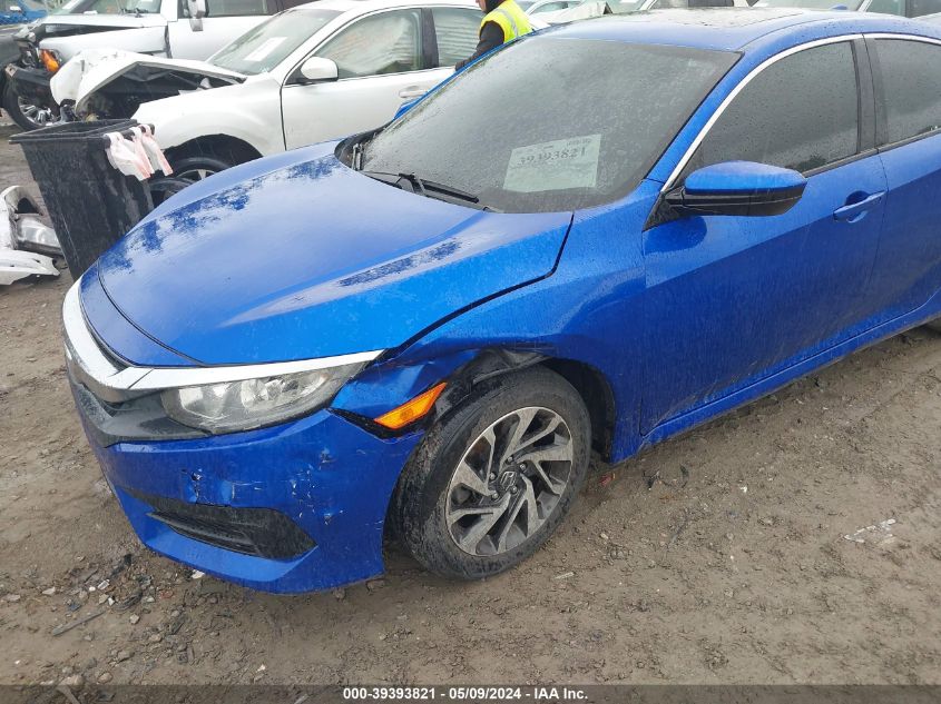 2018 Honda Civic Ex VIN: 2HGFC2F72JH501245 Lot: 39393821