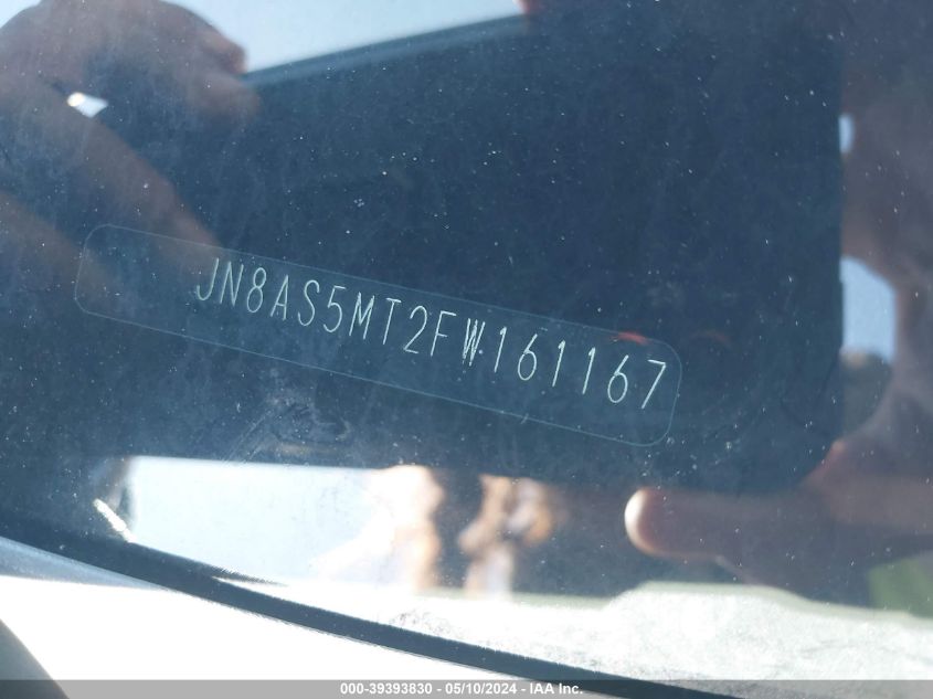 2015 Nissan Rogue Select S VIN: JN8AS5MT2FW161167 Lot: 39393830