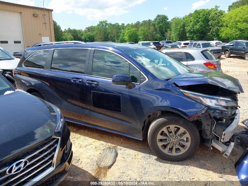 2022 Toyota Sienna Le VIN: 5TDKRKECXNS119739 Lot: 39393832