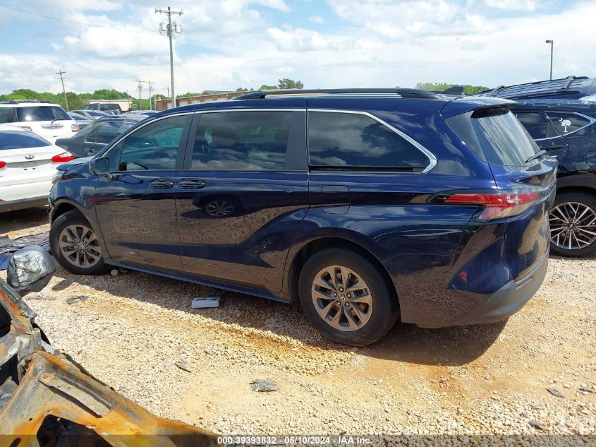 2022 Toyota Sienna Le VIN: 5TDKRKECXNS119739 Lot: 39393832