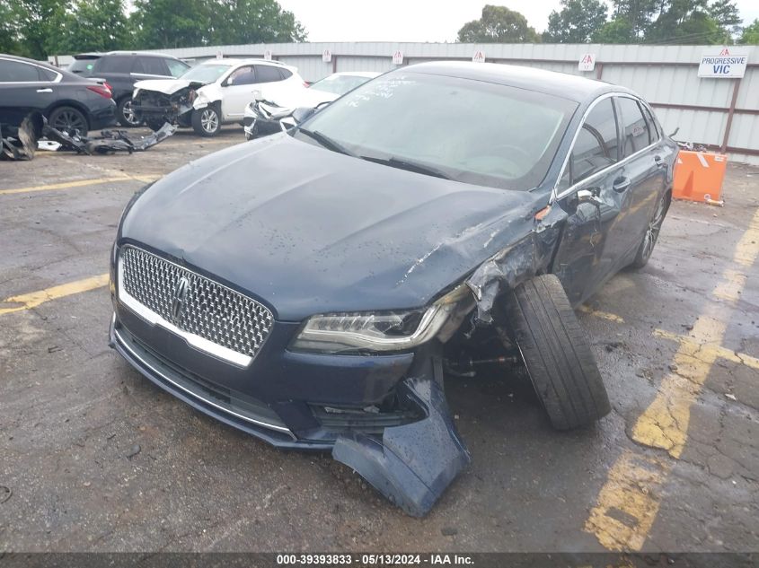 2017 Lincoln Mkz Hybrid Hybrid Select VIN: 3LN6L5LU8HR602441 Lot: 39393833