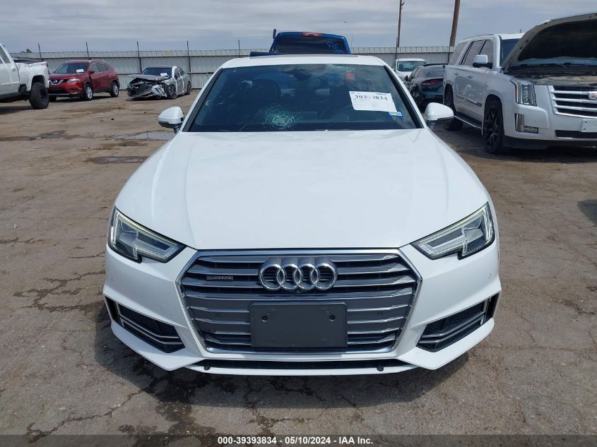 2017 Audi A4 2.0T Premium VIN: WAUFNAF47HN000374 Lot: 39393834