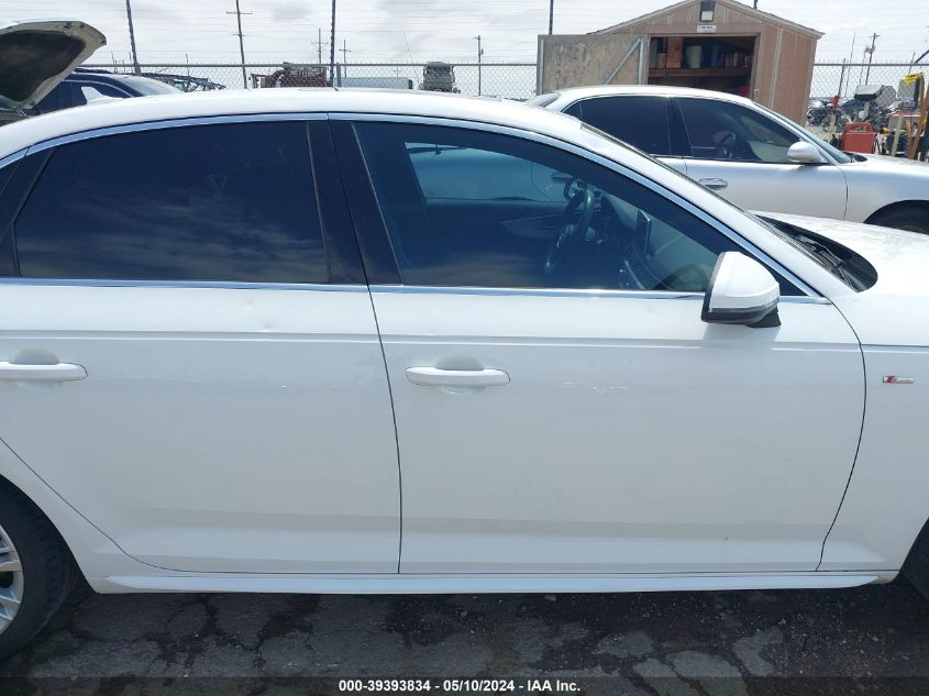 2017 Audi A4 2.0T Premium VIN: WAUFNAF47HN000374 Lot: 39393834