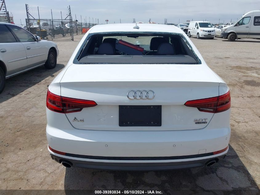 2017 Audi A4 2.0T Premium VIN: WAUFNAF47HN000374 Lot: 39393834