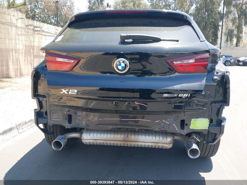 2022 BMW X2 Sdrive28I VIN: WBXYH9C04N5U58200 Lot: 39393847