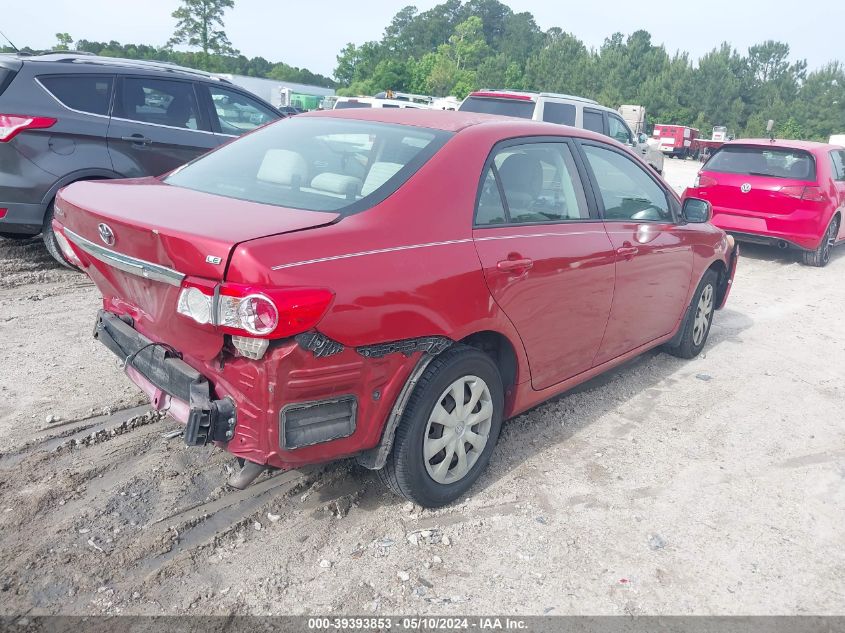 2011 Toyota Corolla Le VIN: JTDBU4EE0B9143554 Lot: 39393853