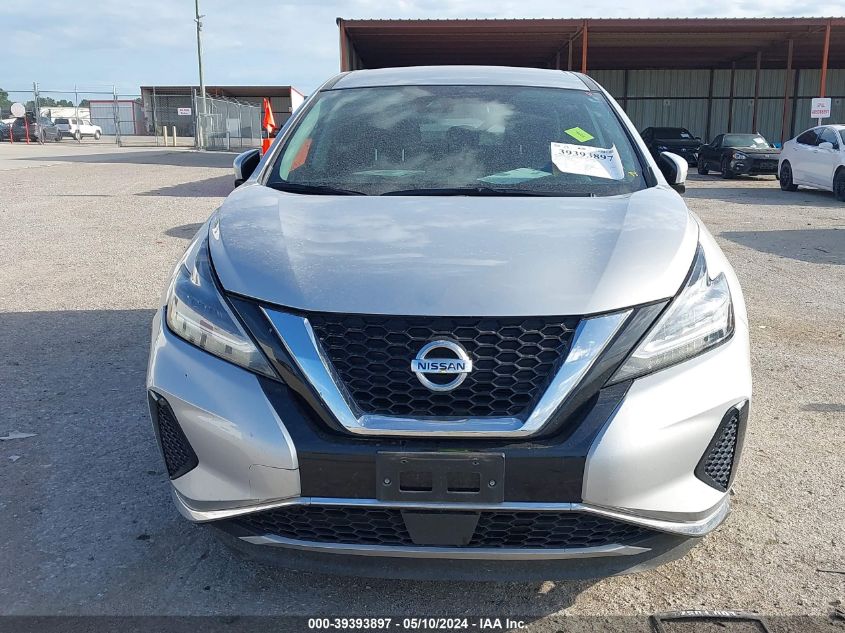 2020 Nissan Murano S Fwd VIN: 5N1AZ2AJ2LN122827 Lot: 39393897