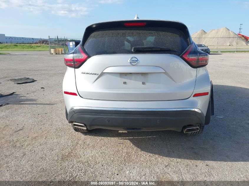 2020 Nissan Murano S Fwd VIN: 5N1AZ2AJ2LN122827 Lot: 39393897