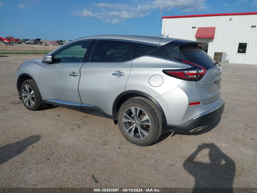 2020 Nissan Murano S Fwd VIN: 5N1AZ2AJ2LN122827 Lot: 39393897