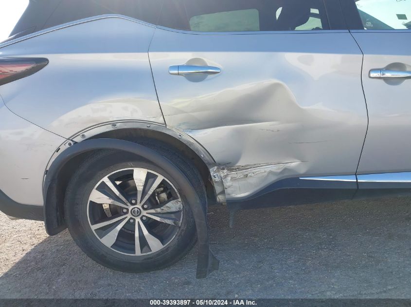 2020 Nissan Murano S Fwd VIN: 5N1AZ2AJ2LN122827 Lot: 39393897