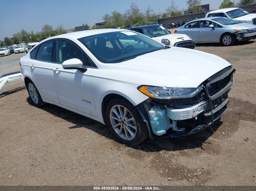 2017 Ford Fusion Hybrid Se VIN: 3FA6P0LU0HR295249 Lot: 39393924