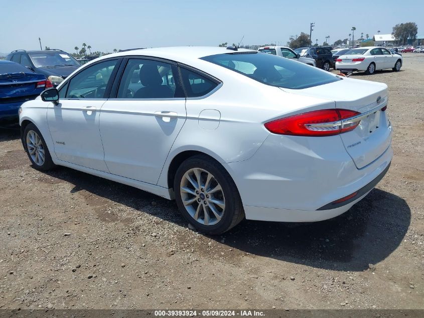 2017 Ford Fusion Hybrid Se VIN: 3FA6P0LU0HR295249 Lot: 39393924