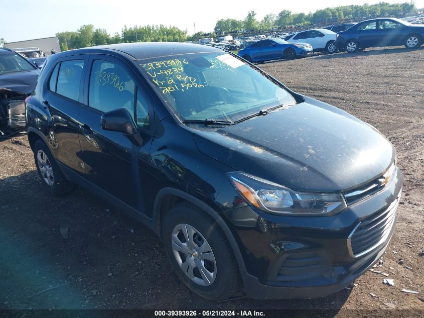 2017 Chevrolet Trax Ls VIN: 3GNCJKSB7HL269834 Lot: 39393926