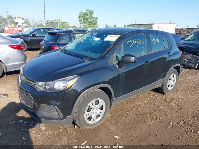 2017 Chevrolet Trax Ls VIN: 3GNCJKSB7HL269834 Lot: 39393926