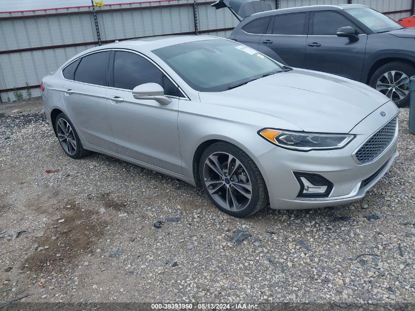 2019 Ford Fusion Titanium VIN: 3FA6P0D95KR140570 Lot: 39393950