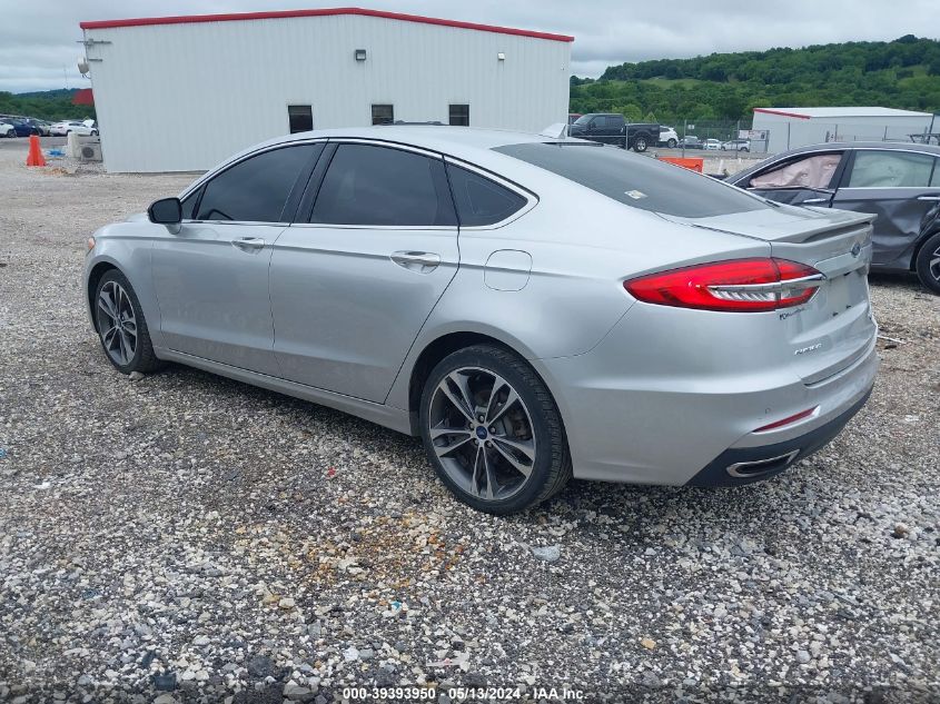 2019 Ford Fusion Titanium VIN: 3FA6P0D95KR140570 Lot: 39393950