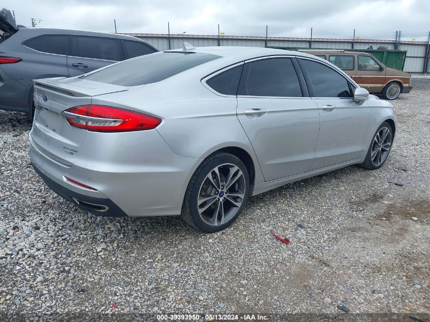 2019 Ford Fusion Titanium VIN: 3FA6P0D95KR140570 Lot: 39393950