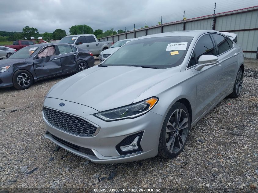 2019 Ford Fusion Titanium VIN: 3FA6P0D95KR140570 Lot: 39393950