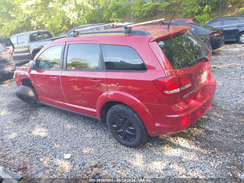 2016 Dodge Journey Se VIN: 3C4PDDAG8GT116940 Lot: 39393964