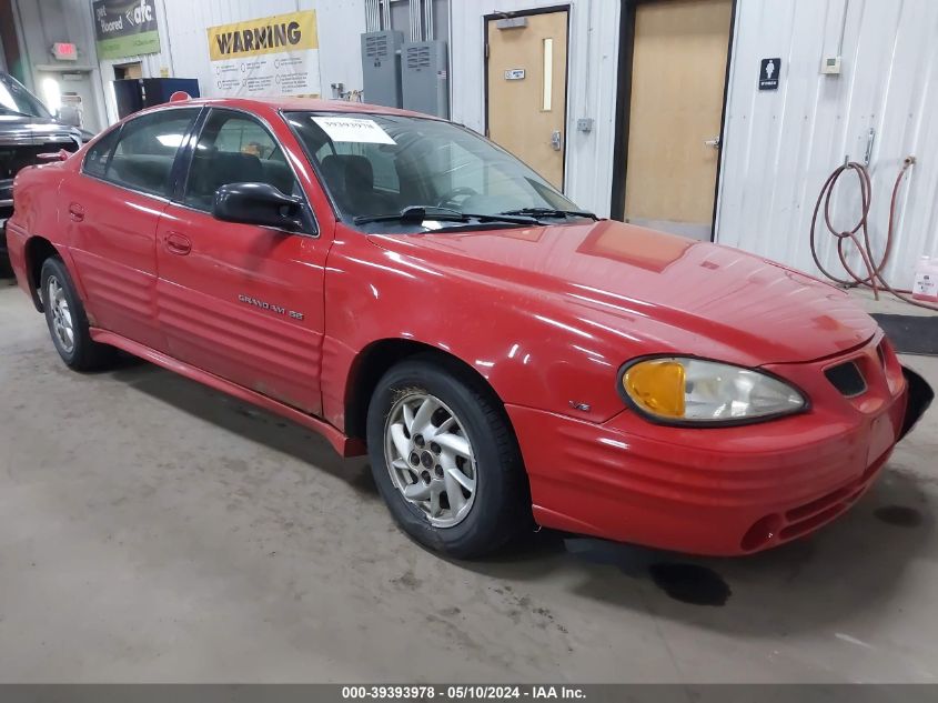 2001 Pontiac Grand Am Se1 VIN: 1G2NF52EX1M522885 Lot: 39393978