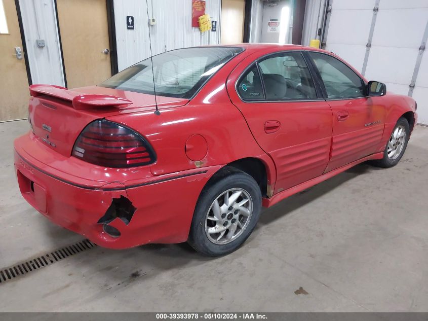 2001 Pontiac Grand Am Se1 VIN: 1G2NF52EX1M522885 Lot: 39393978