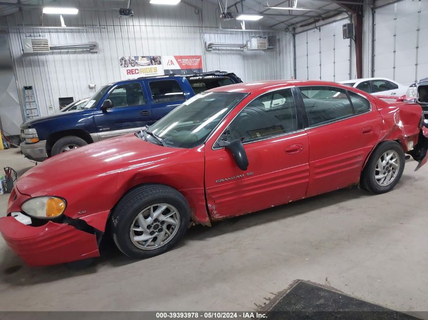 2001 Pontiac Grand Am Se1 VIN: 1G2NF52EX1M522885 Lot: 39393978