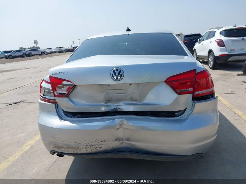 2012 Volkswagen Passat 2.5L S VIN: 1VWAP7A3XCC030897 Lot: 39394002