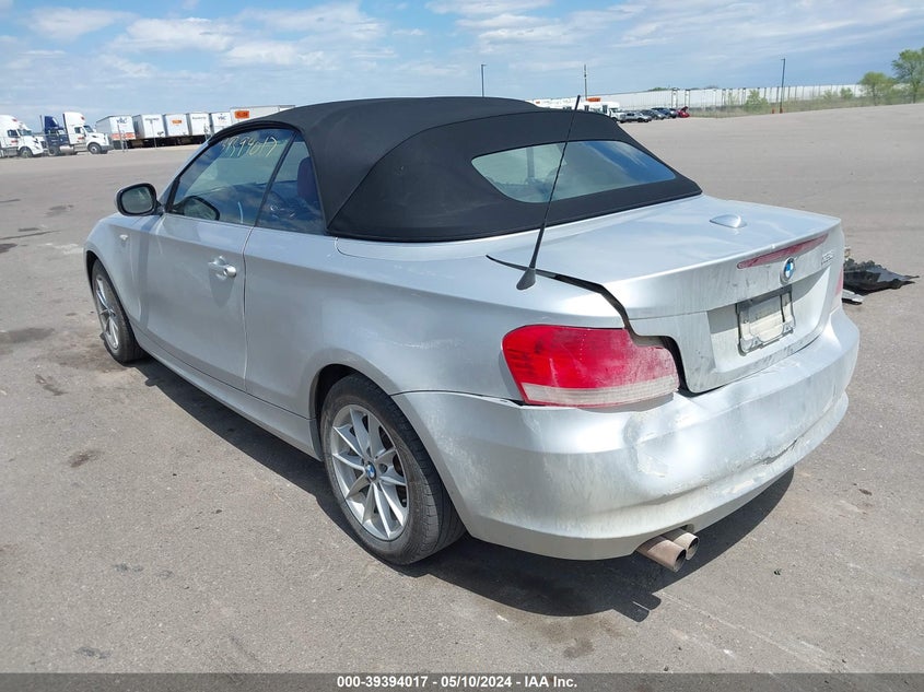 2011 BMW 128I VIN: WBAUN1C54BVH82597 Lot: 39394017